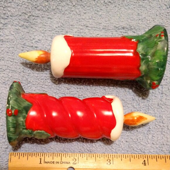 1950s Ceramic S&P Christmas Candles Figurines Japan No. 746 - Picture 6 of 7